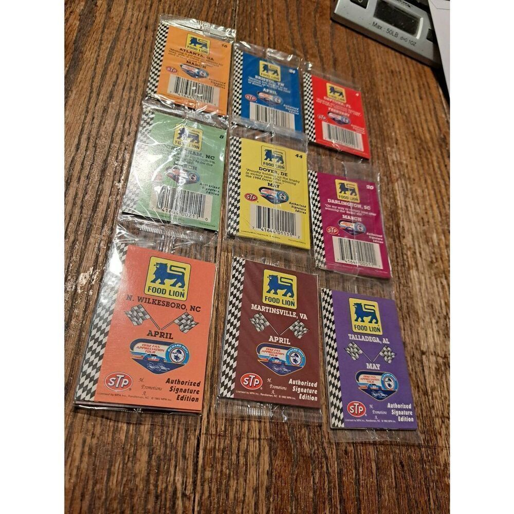 Lot 9 Sealed 1992 Richard Petty Fan Appreciation Tour NASCAR Trading Cards Food